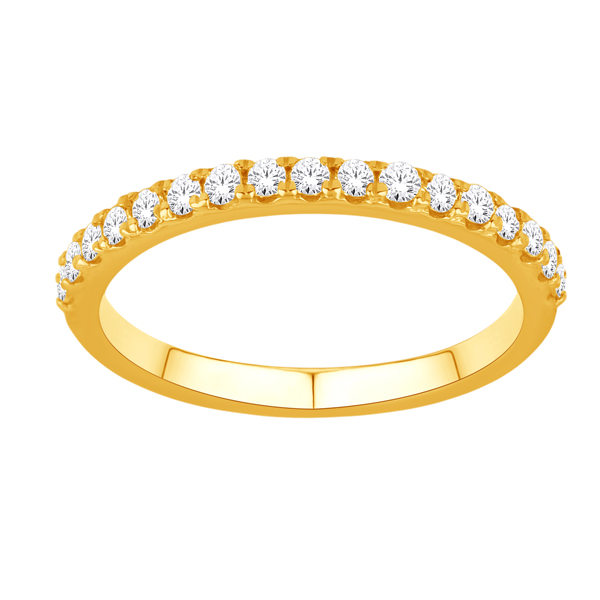 14K Yellow Gold Diamond Wedding Band